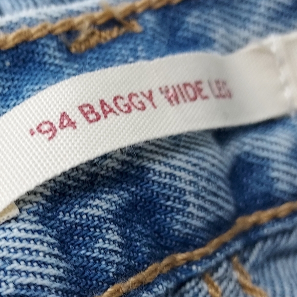 Levi's 94 Baggy Wide Leg Denim Jean Size 24 NEW NWT - Picture 12 of 15